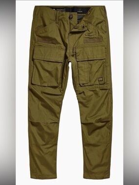 G-Star Raw 3D Tapered Cargo Pants 34x30 Combat Army Dark Olive New